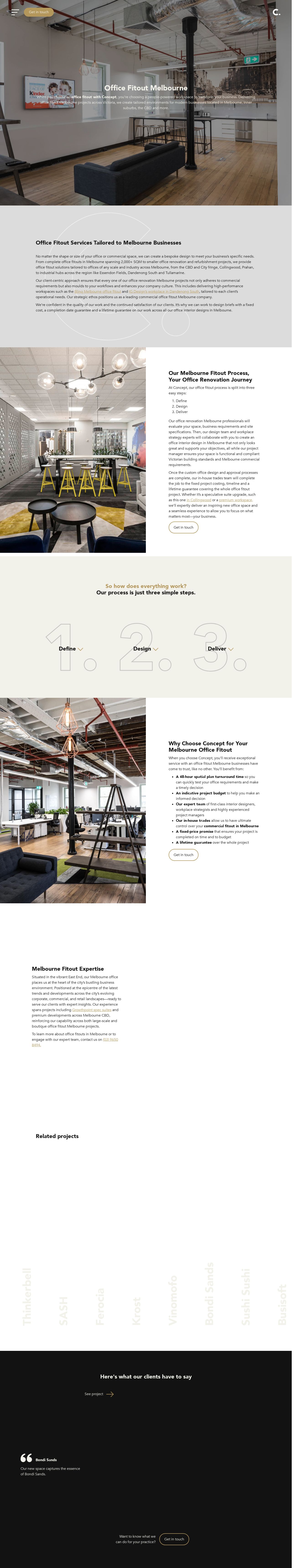 Office Fitouts website