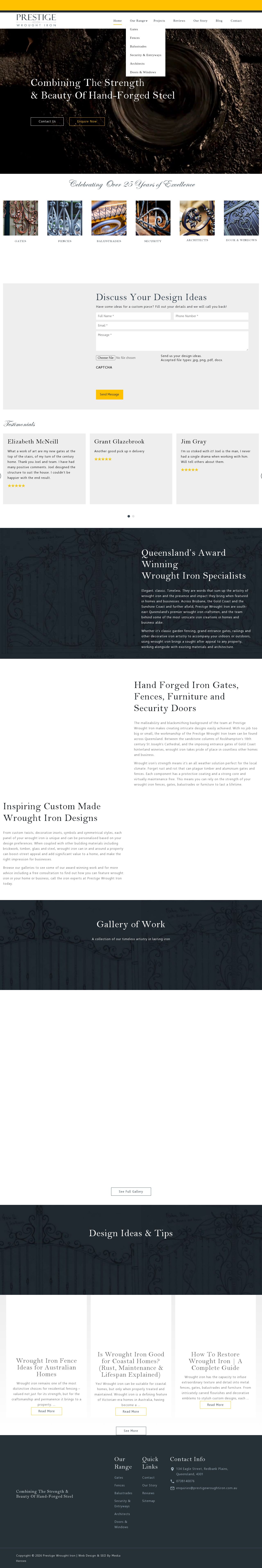 Dean-Wilson Iron website