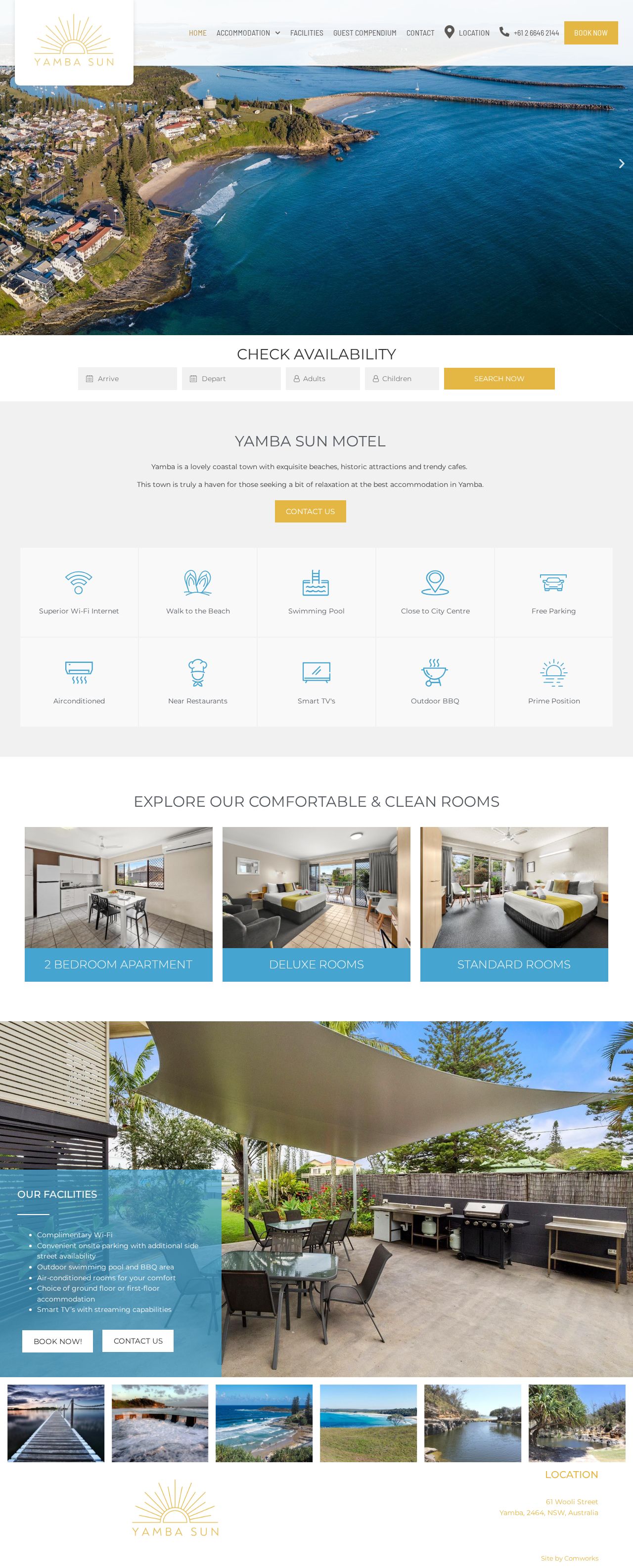 Yamba Sun Motel - Resort style accommodation Yamba website