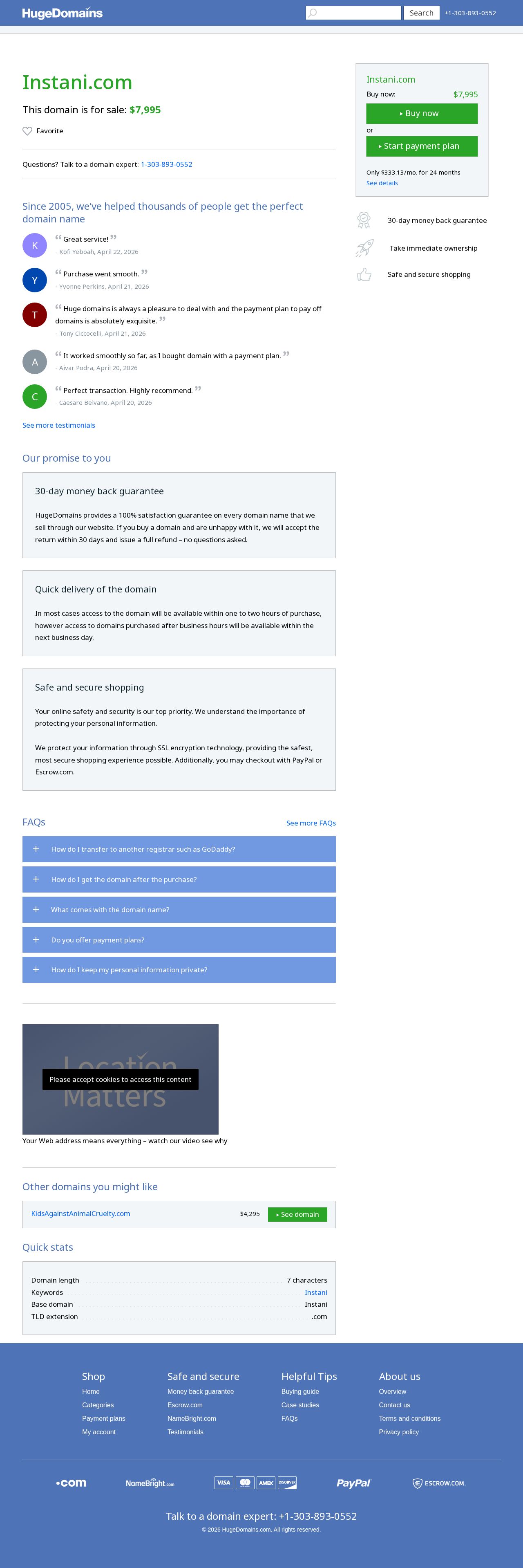 Ecommerce website