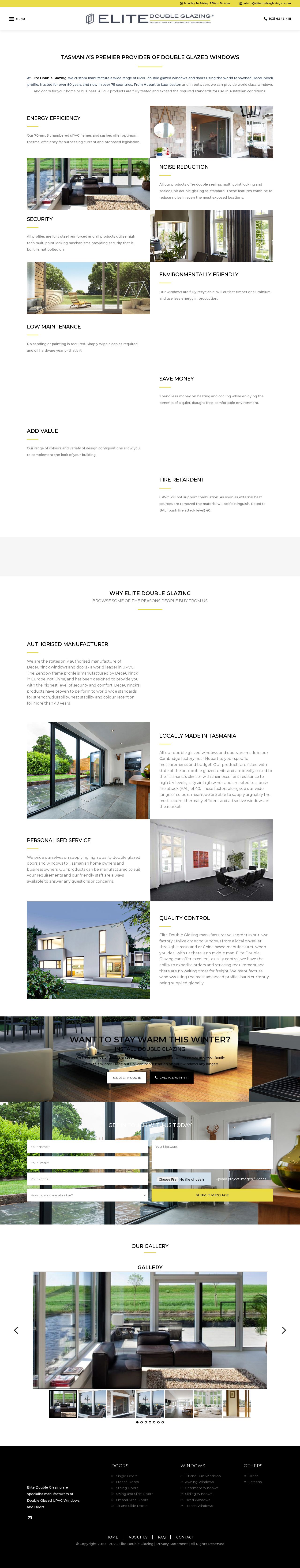 Elite Double Glazing website
