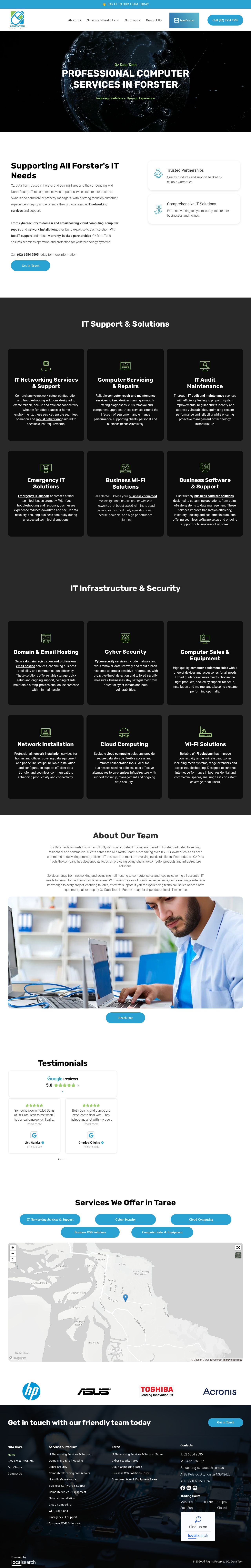 Oz Data Tech website