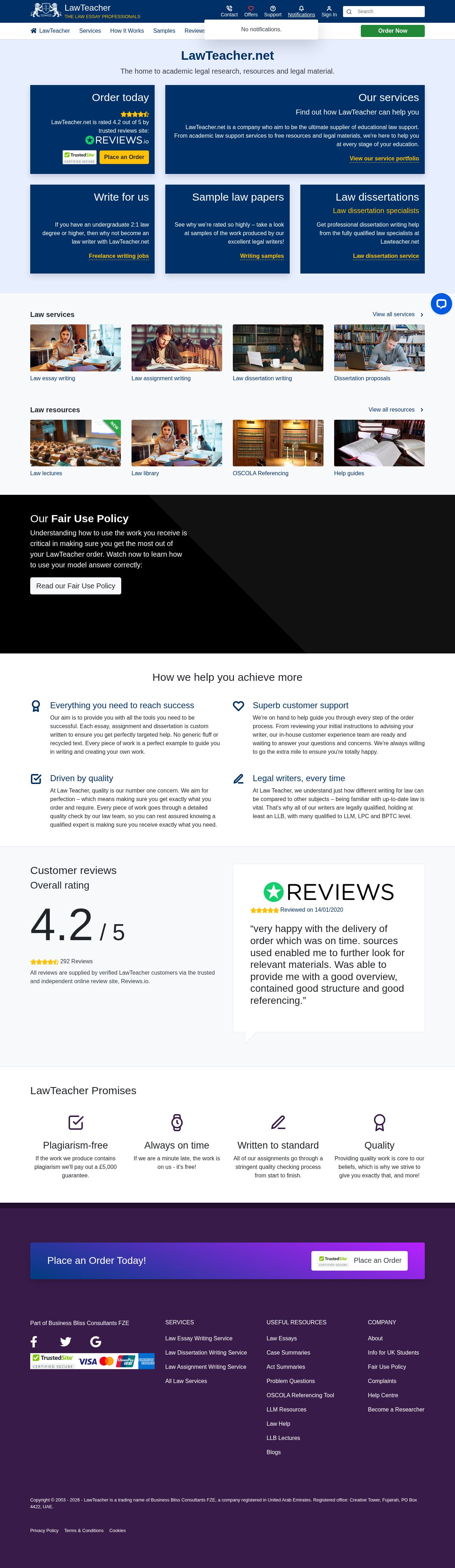 Law Teacher website