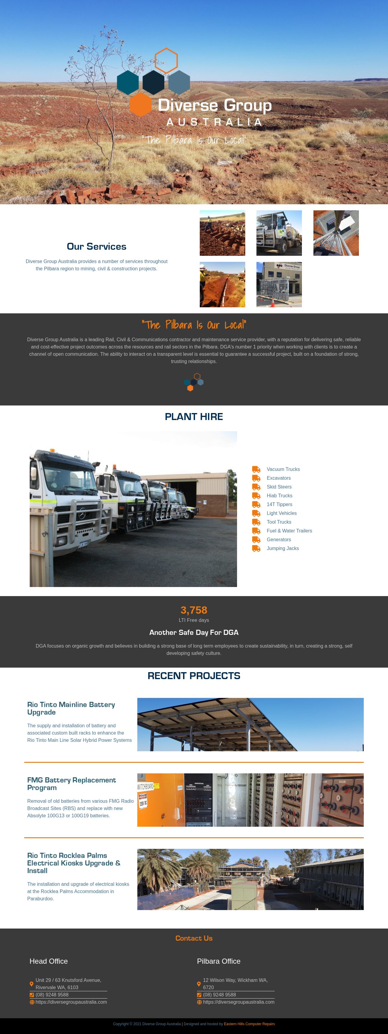 Diverse Group Australia website