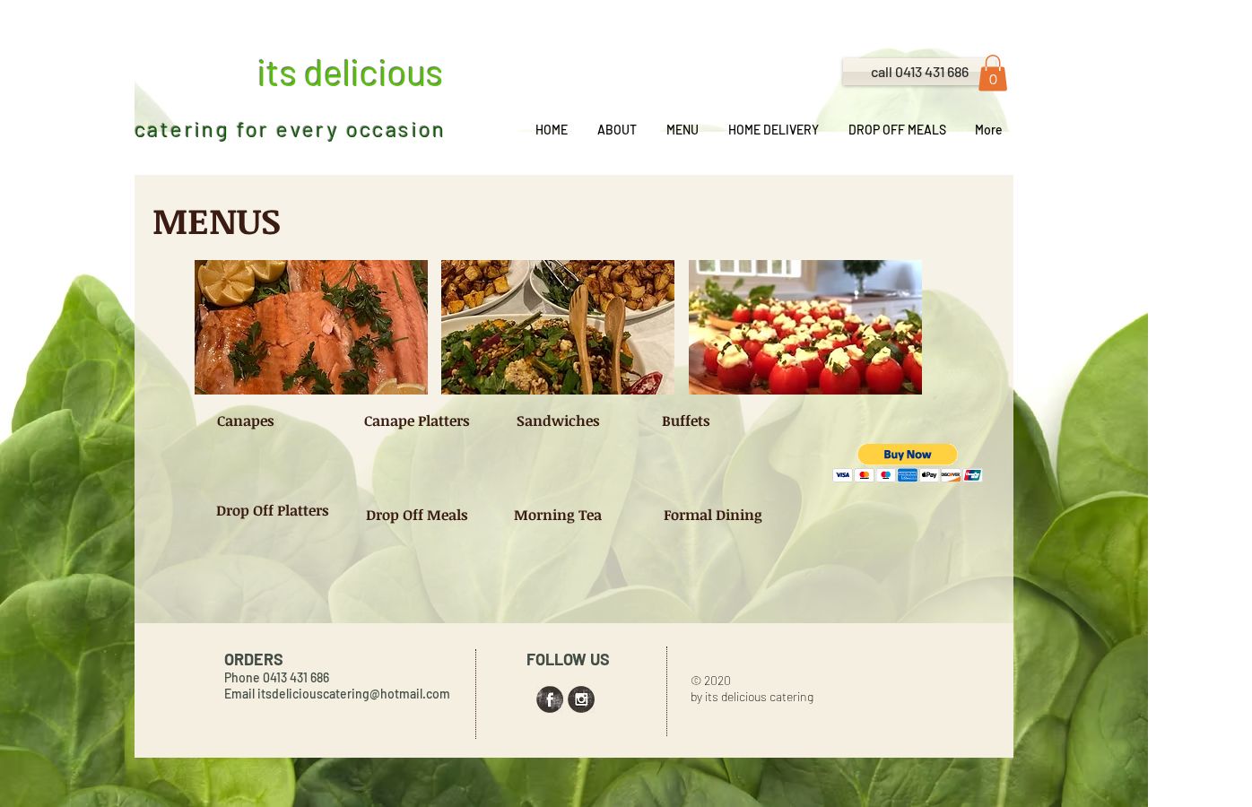 Caterers In Sydney website