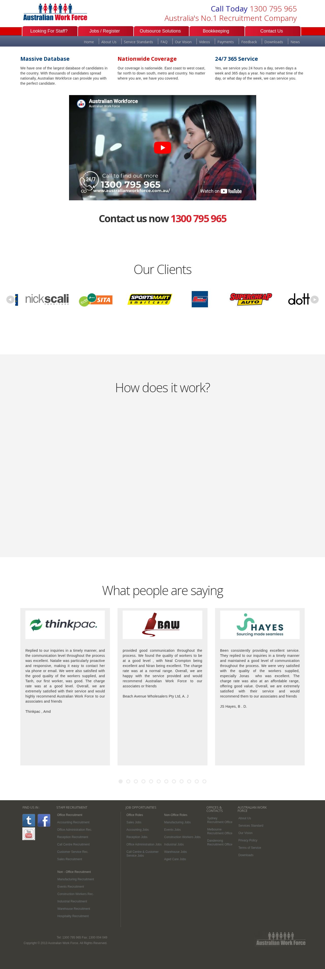 Australian Work Force website
