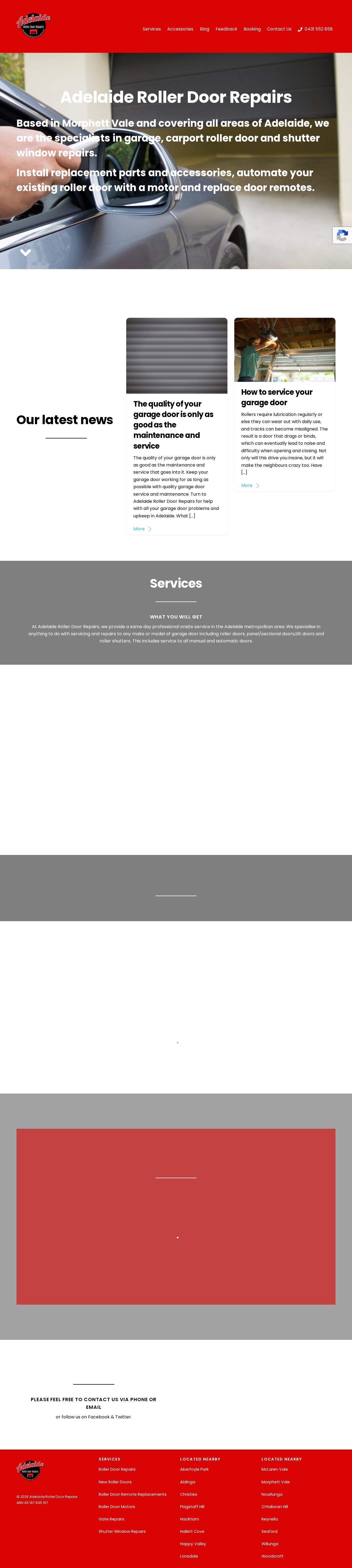 Adelaide Roller Door Repairs website