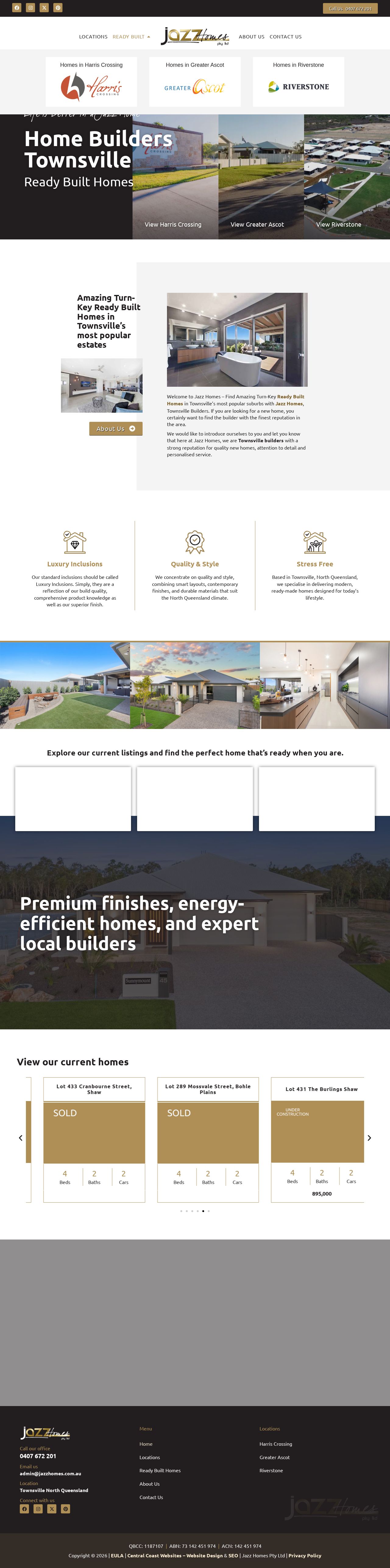 Jazz Homes website