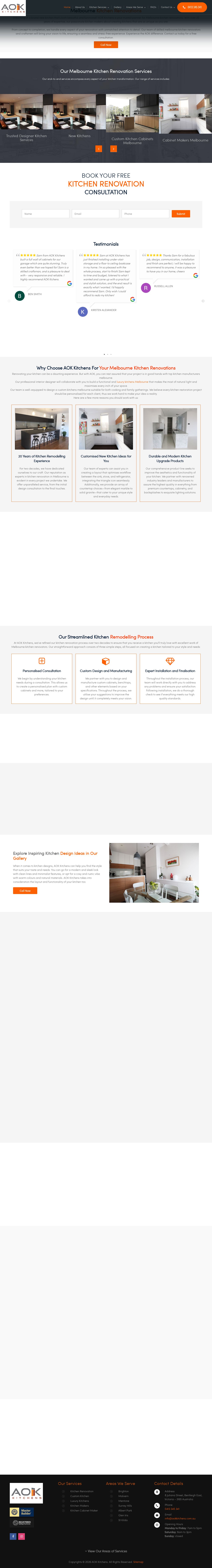 AOK Kitchens website
