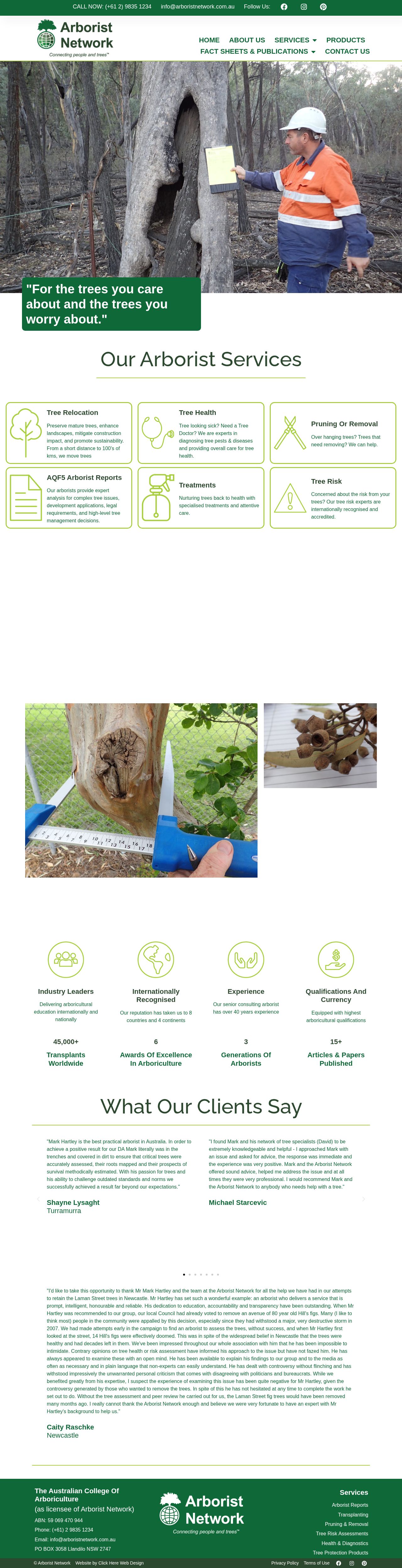 Arborist Network website