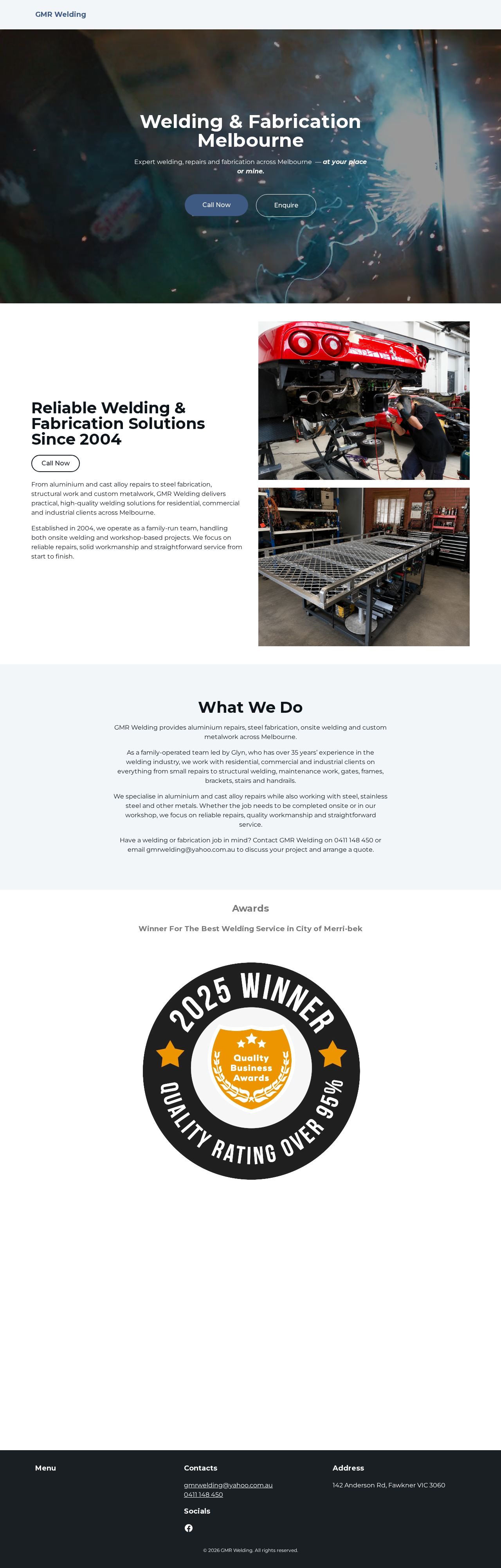 GMR Welding website