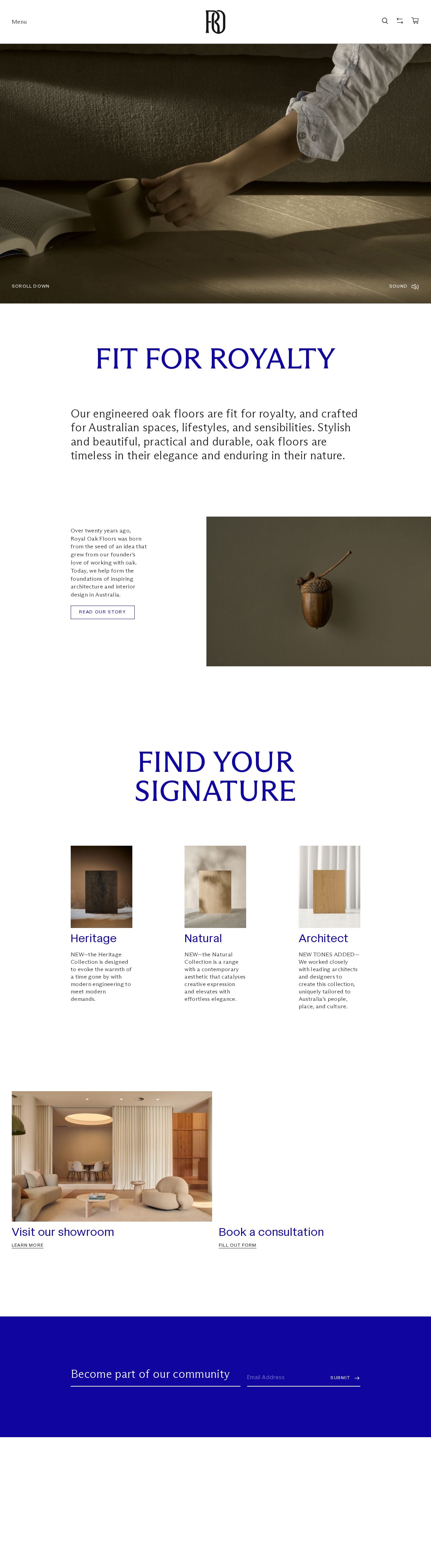 Royal Oak Floors website