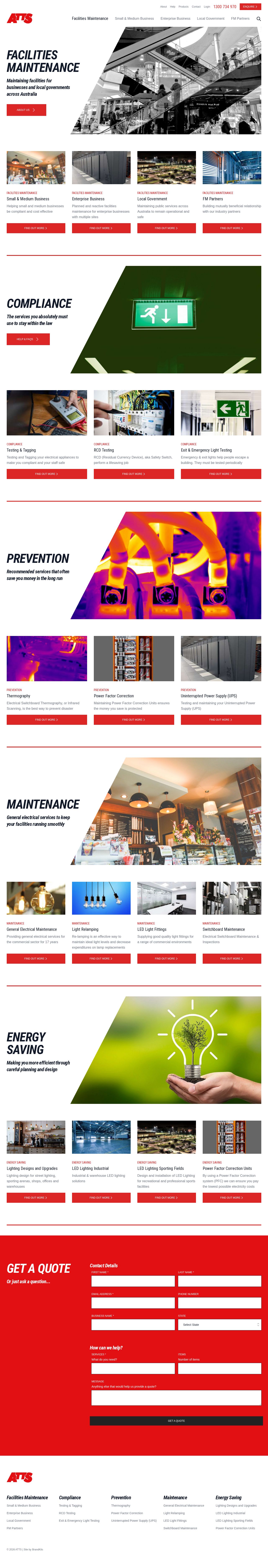 ATTS Facilities Maintenance website