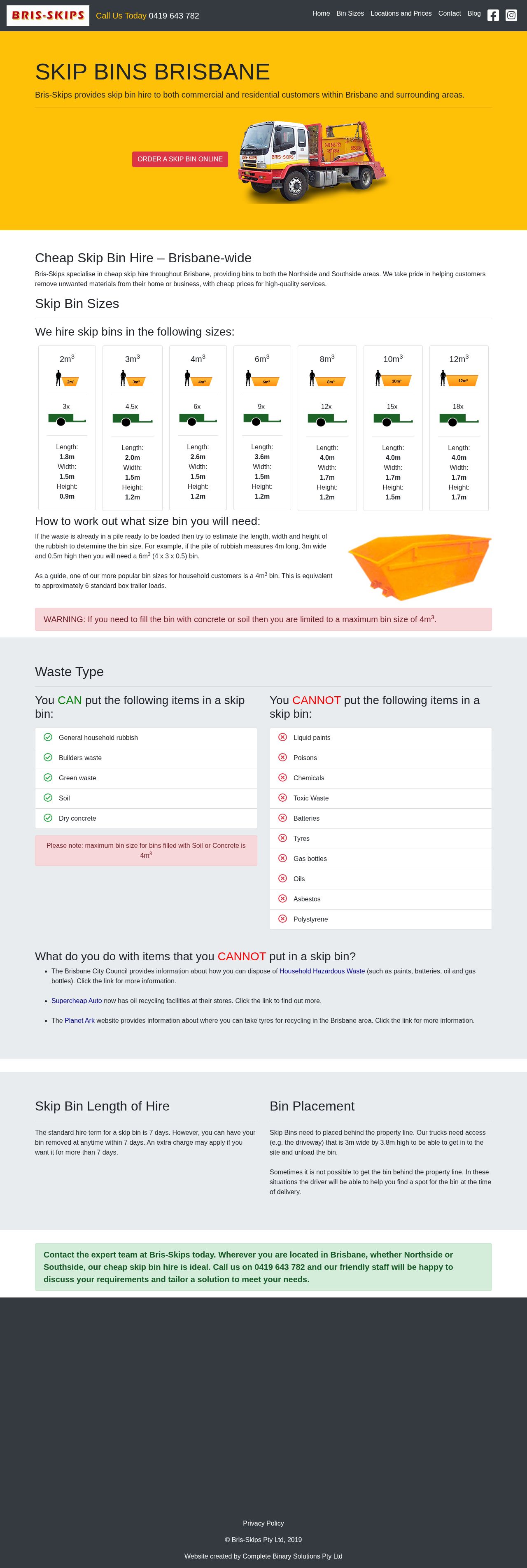 Bris-Skips website