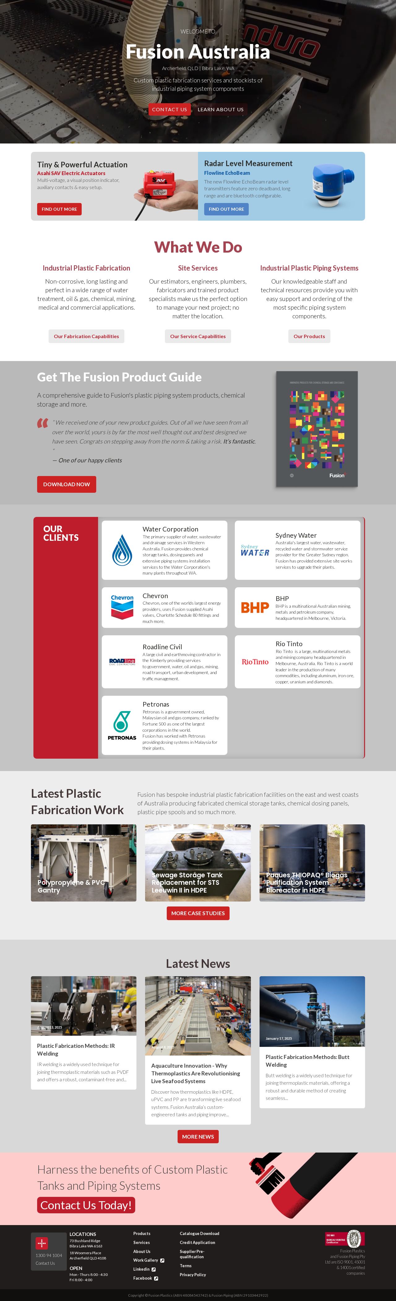 Fusion Plastics website