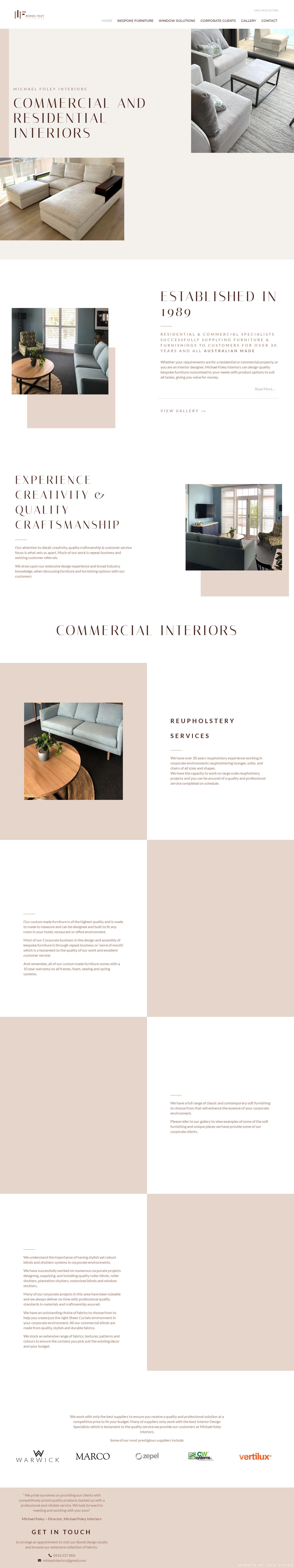 Michael Foley Interiors website