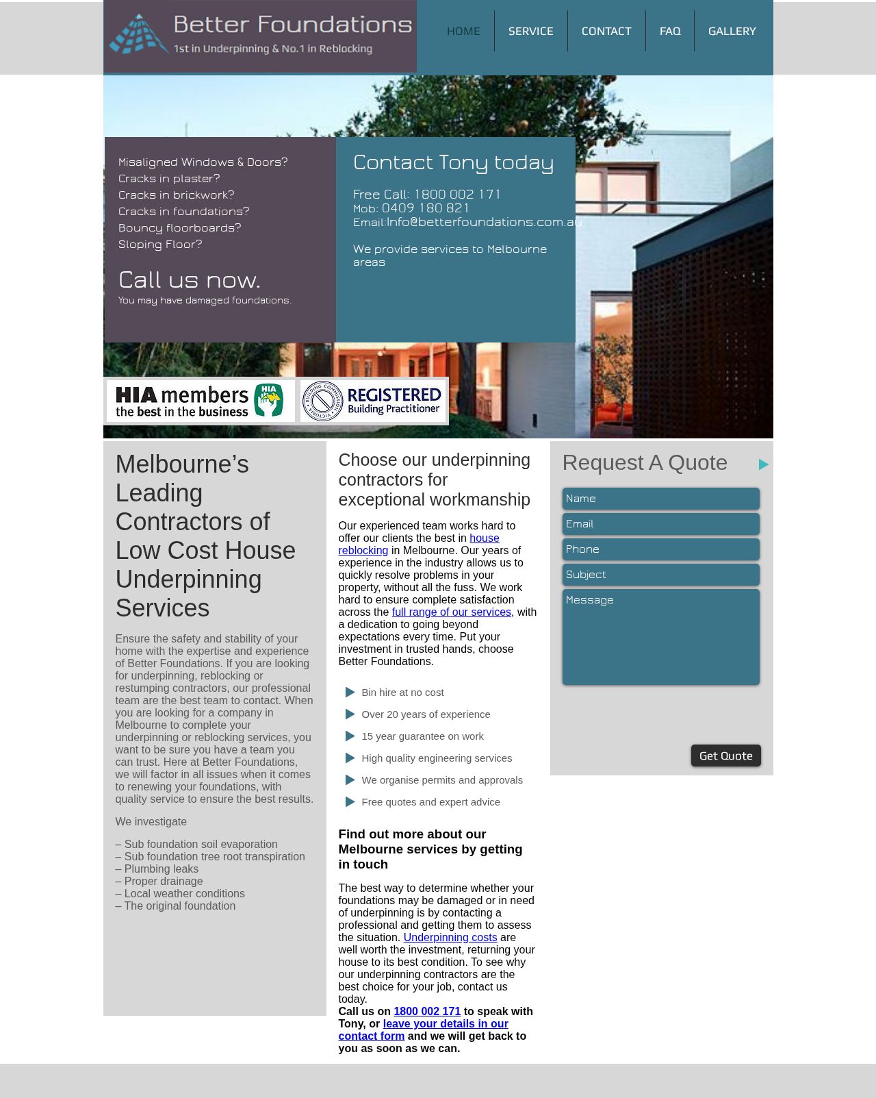 Better Foundations website