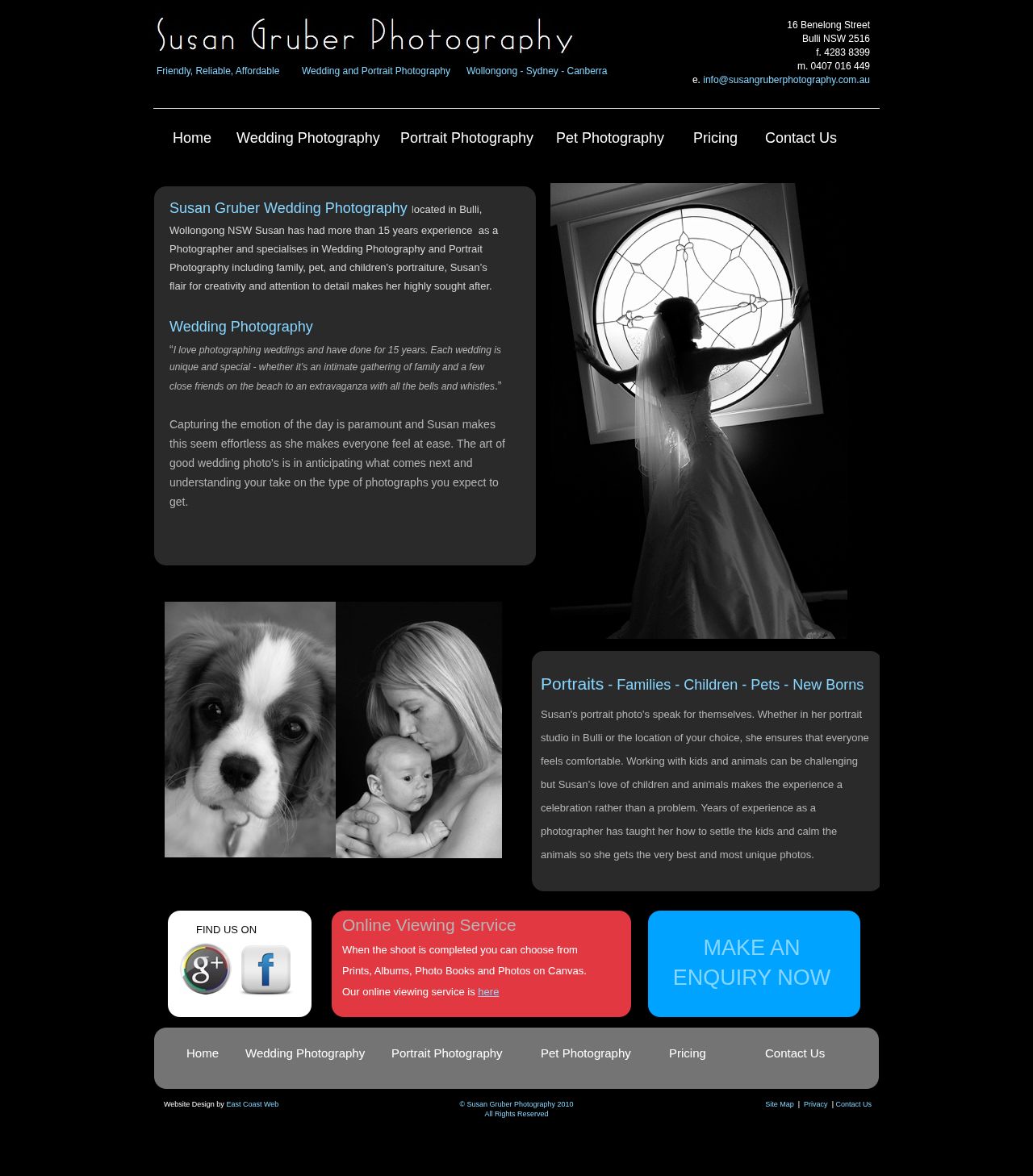 Susan Gruber Wedding Photography website
