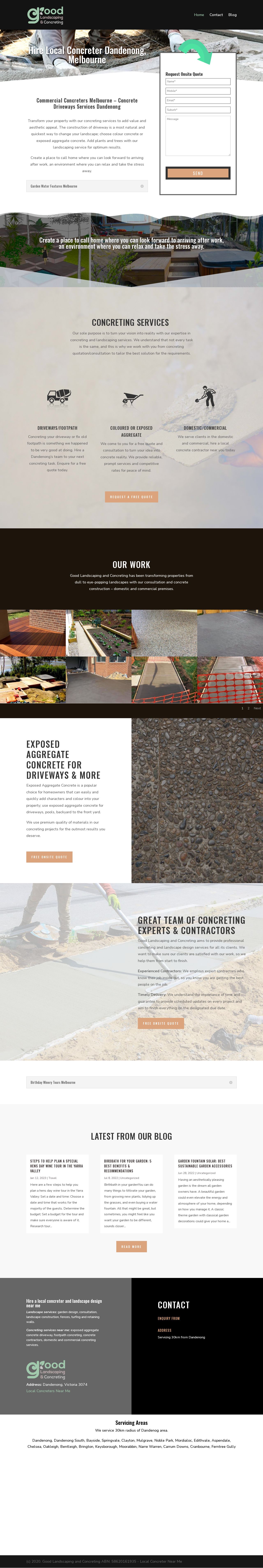 Good Concreting Dandenong website