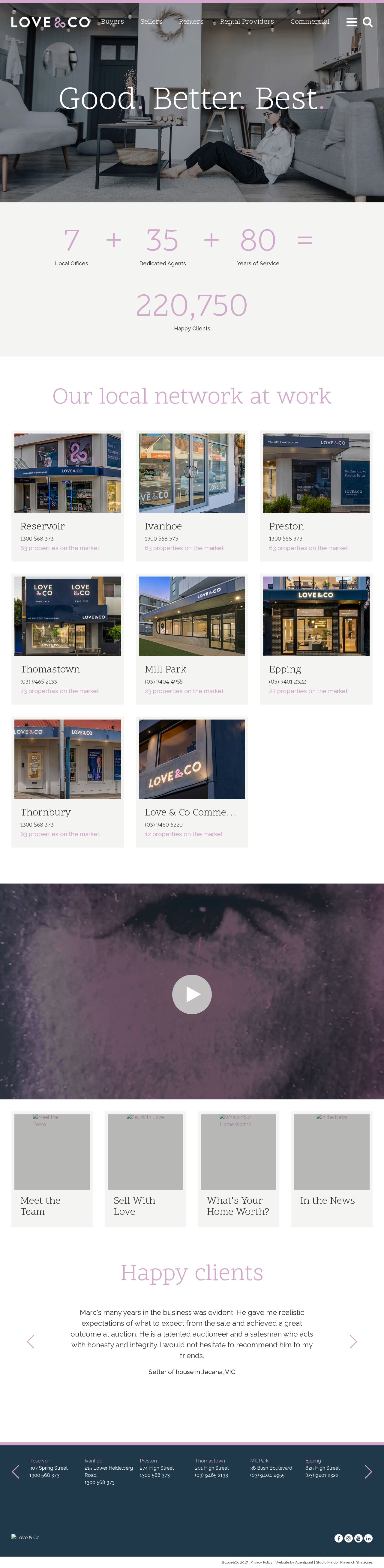 Melbourne real estate agents website