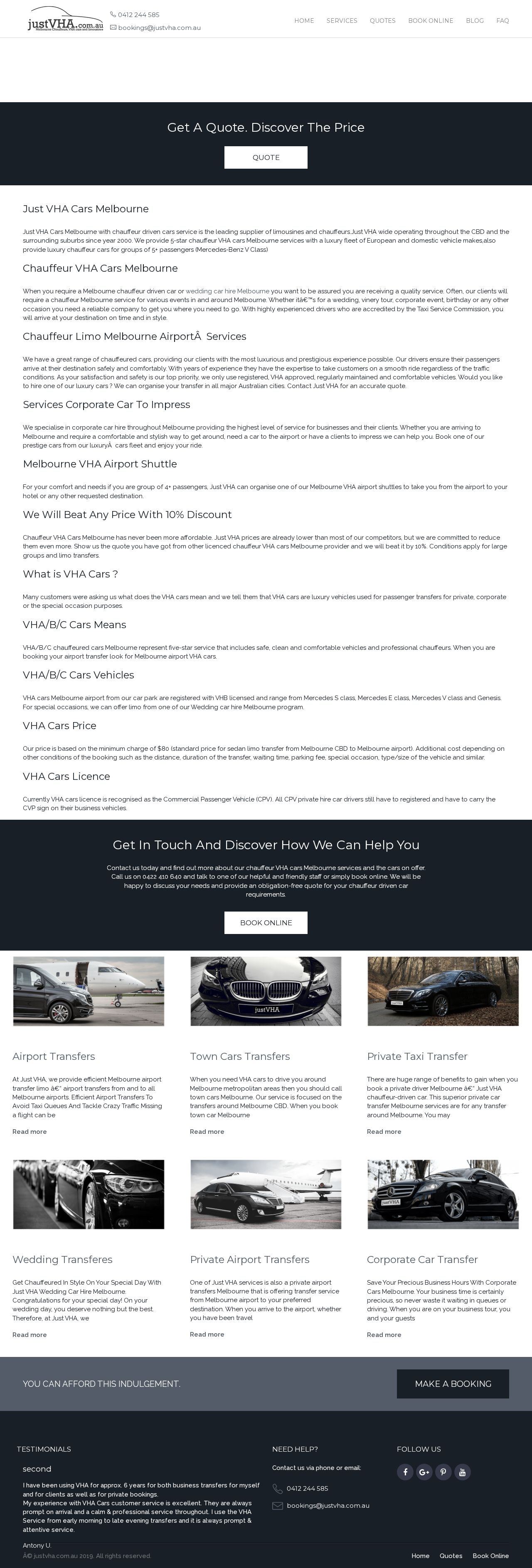 Just VHA website