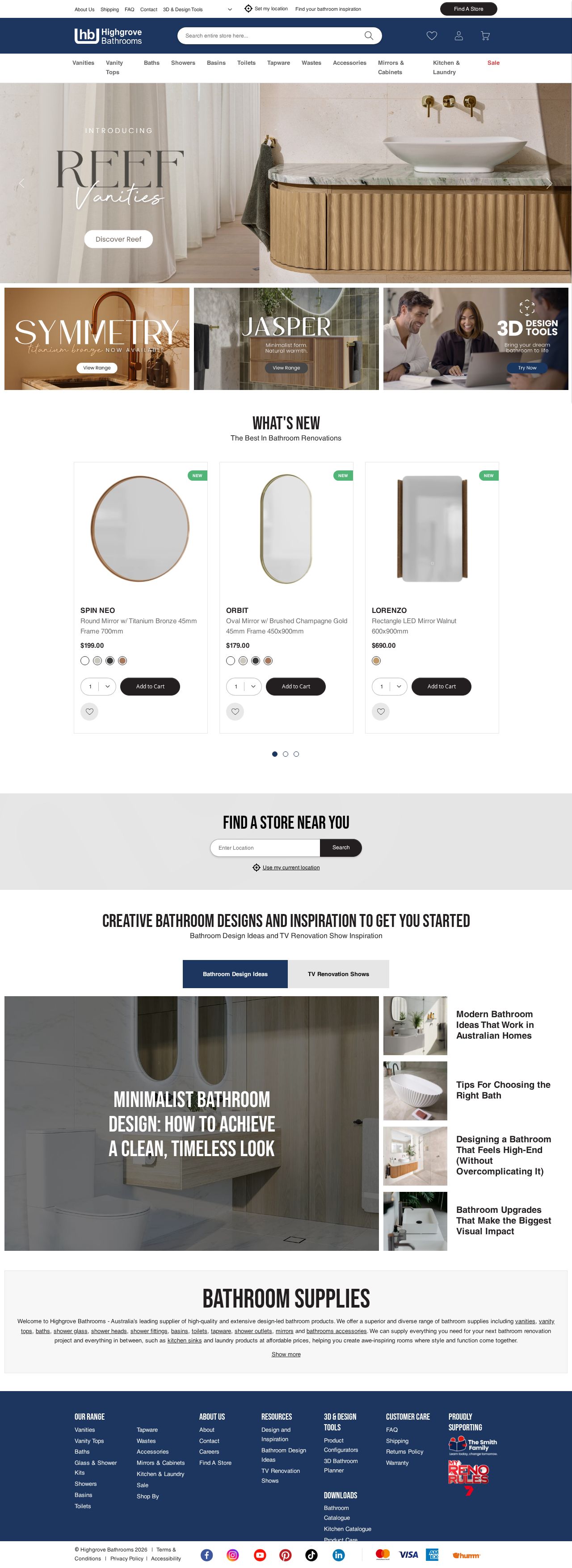 Highgrove Bathrooms website
