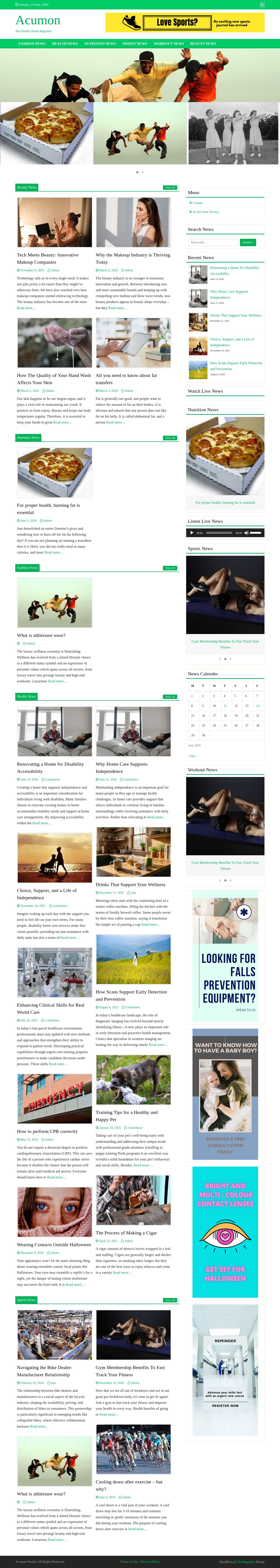 Acumon Health Pty Ltd website