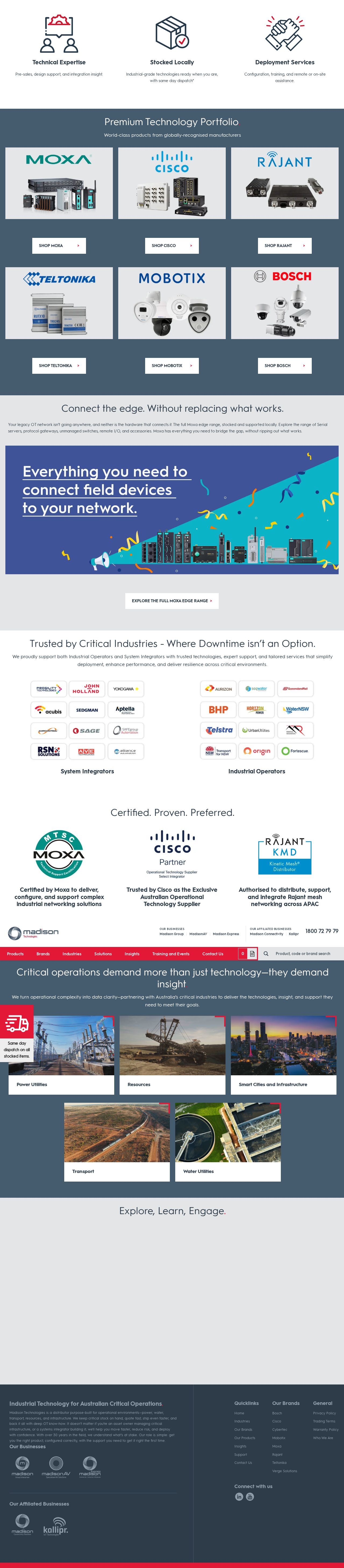 Madison Technologies website