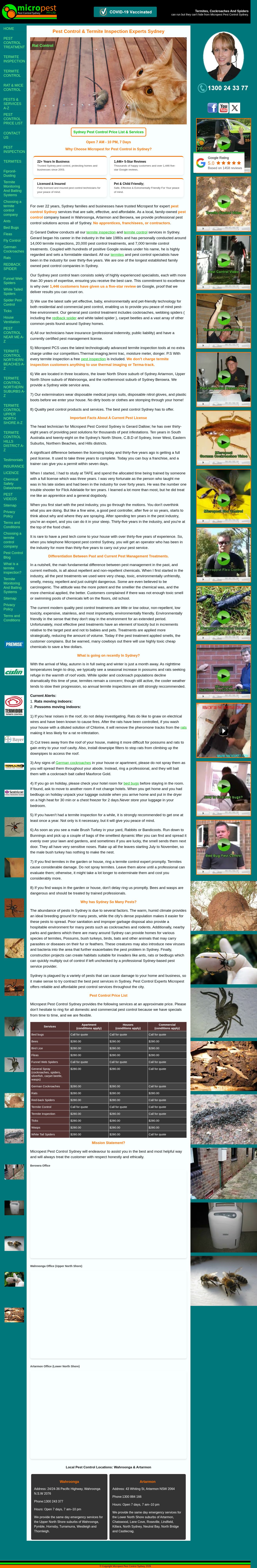 Micropest Pty Ltd. website