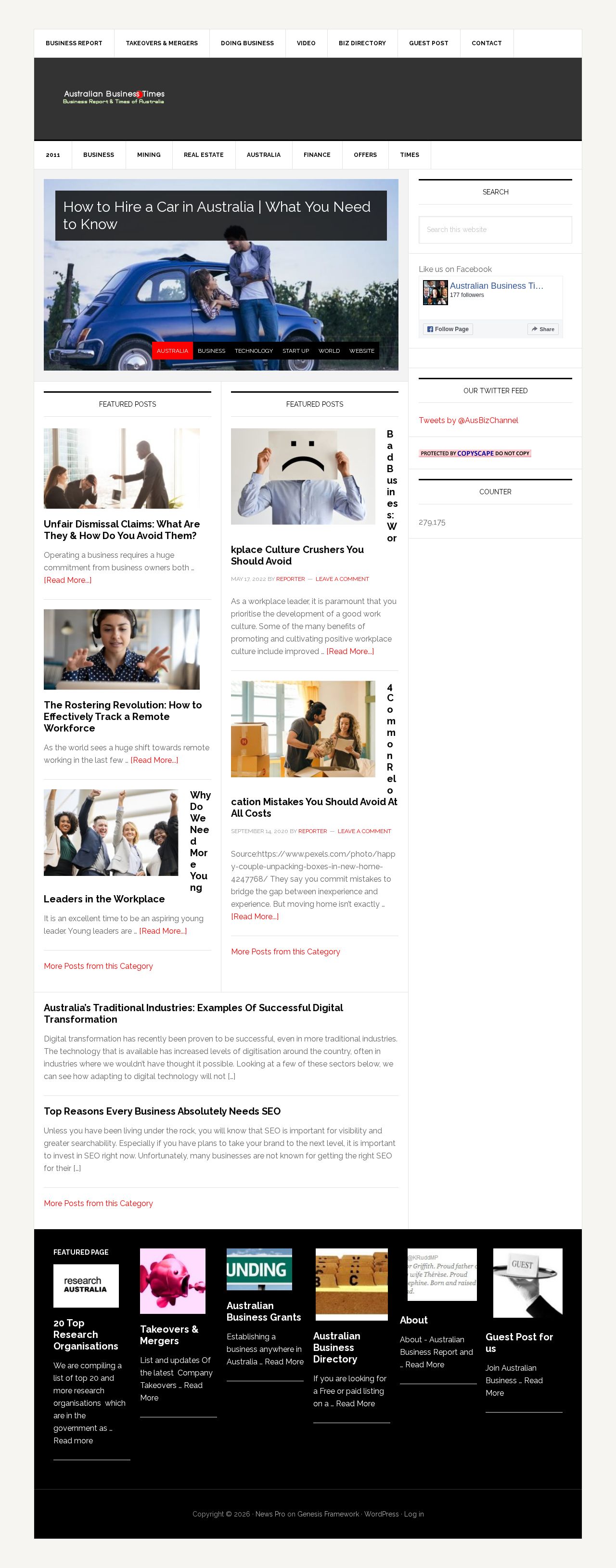 Australia Business News website