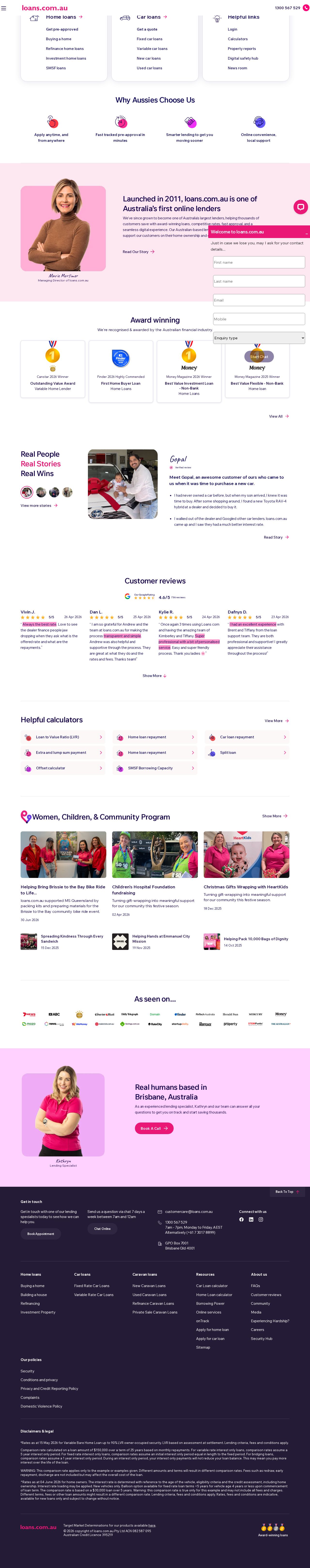 Loans.com.au Pty Ltd website