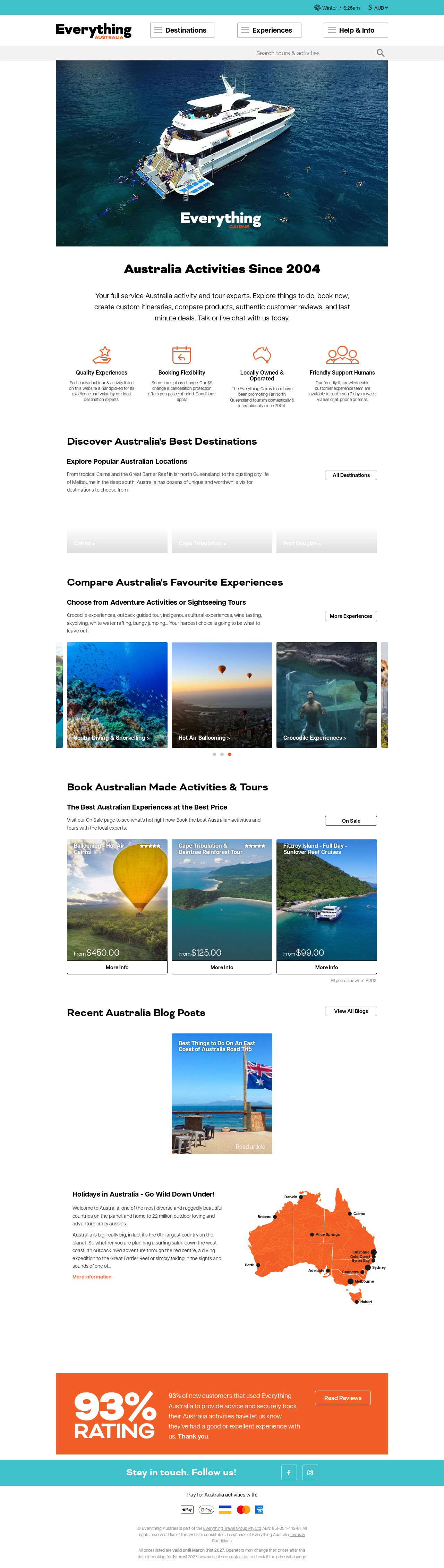 Everything Australia website