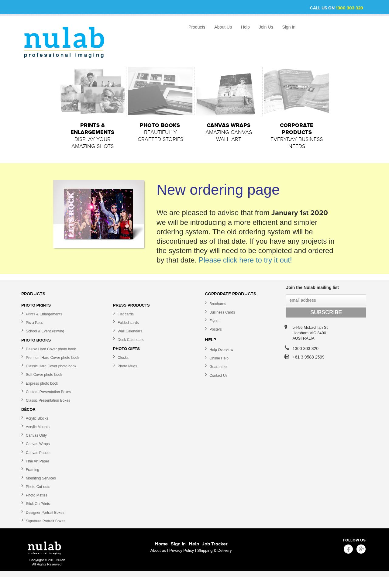Nulab Profssional Imaging website