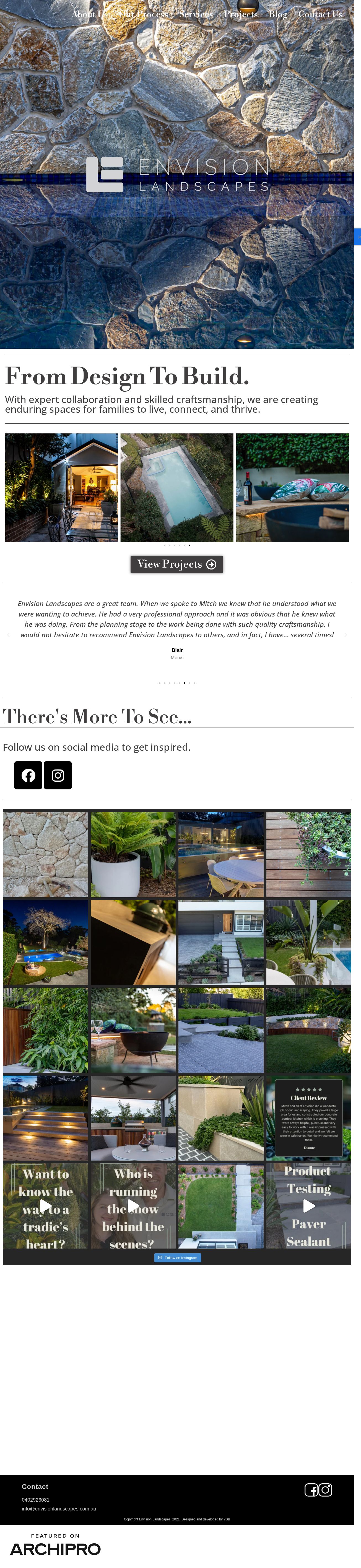 Envisionlandscapes website