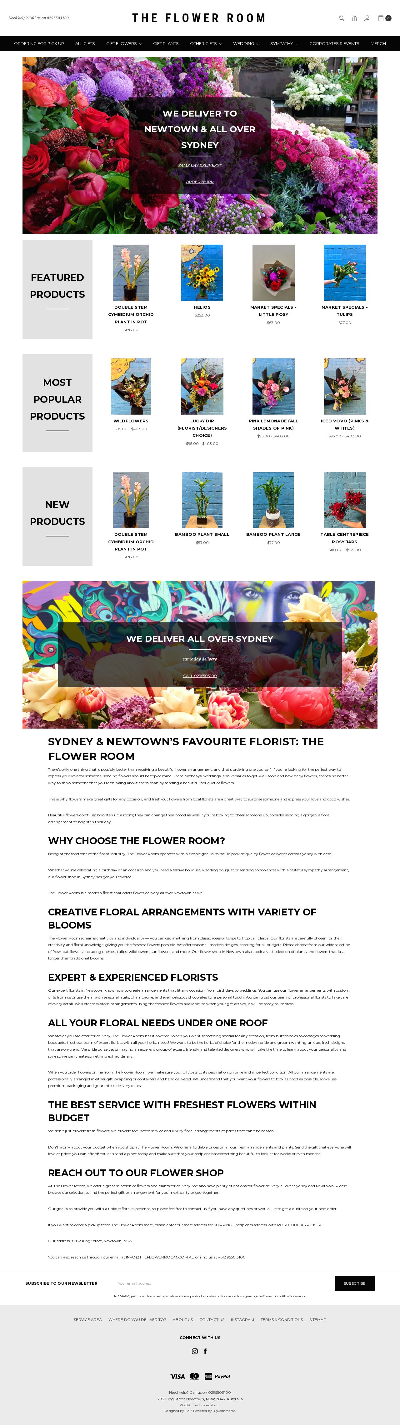 The Flower Room website