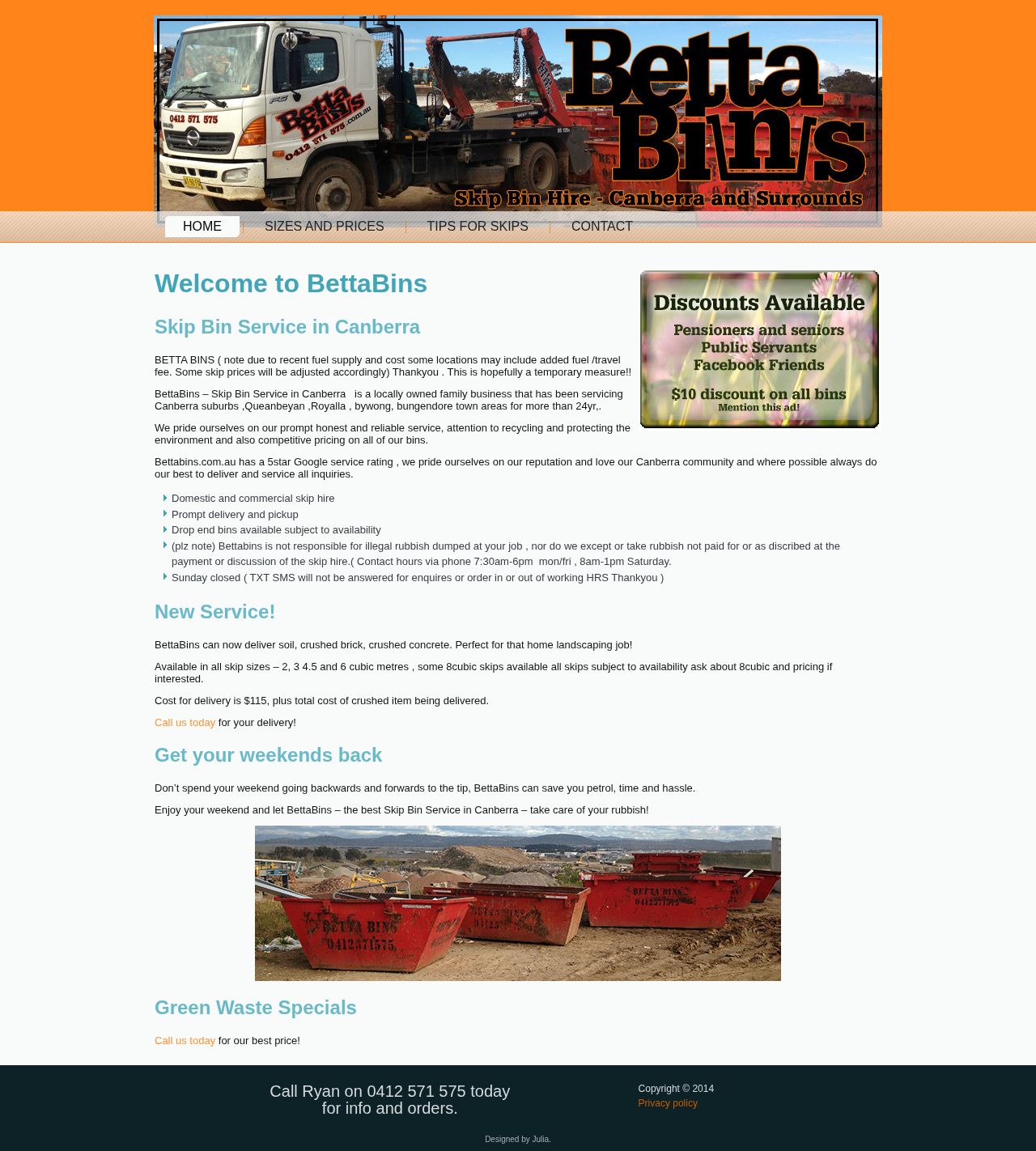 Betta Bins website