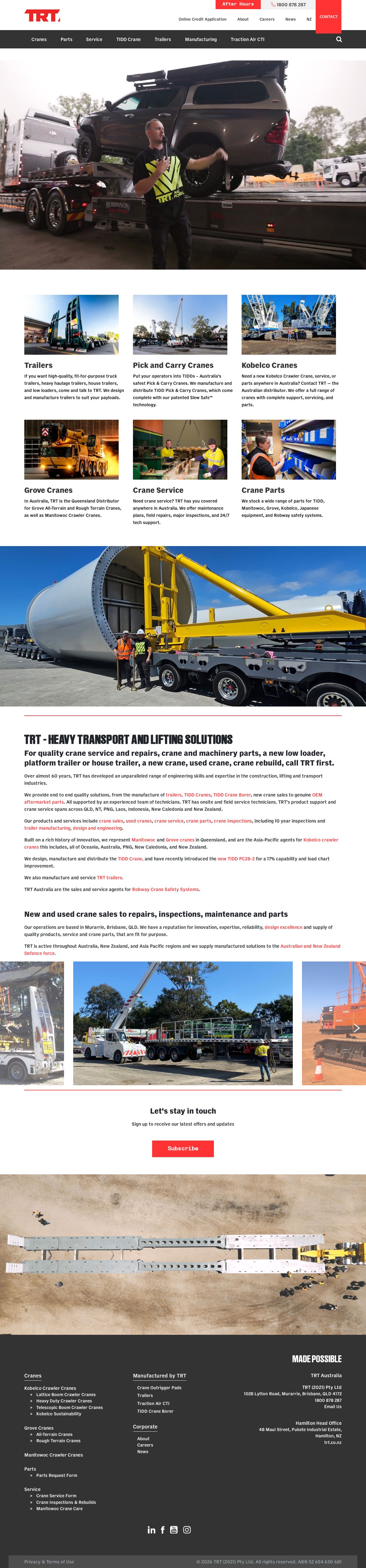 TRT (Aust) Pty Ltd website