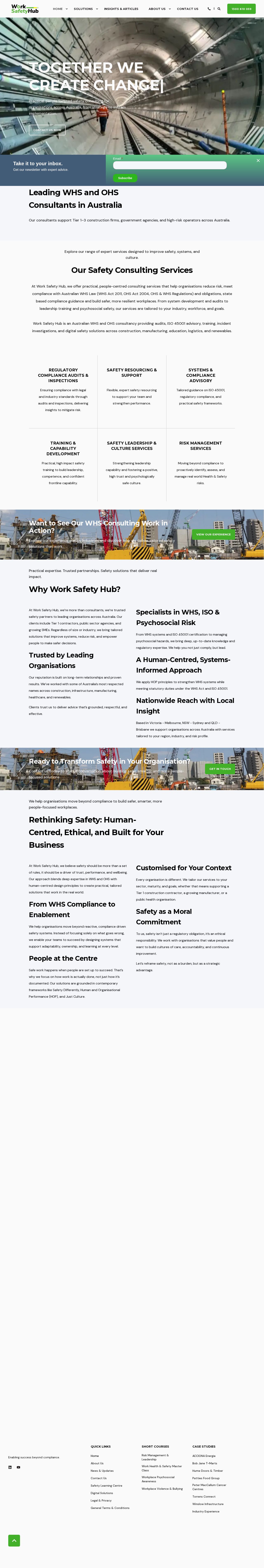 Work Safety Hub website
