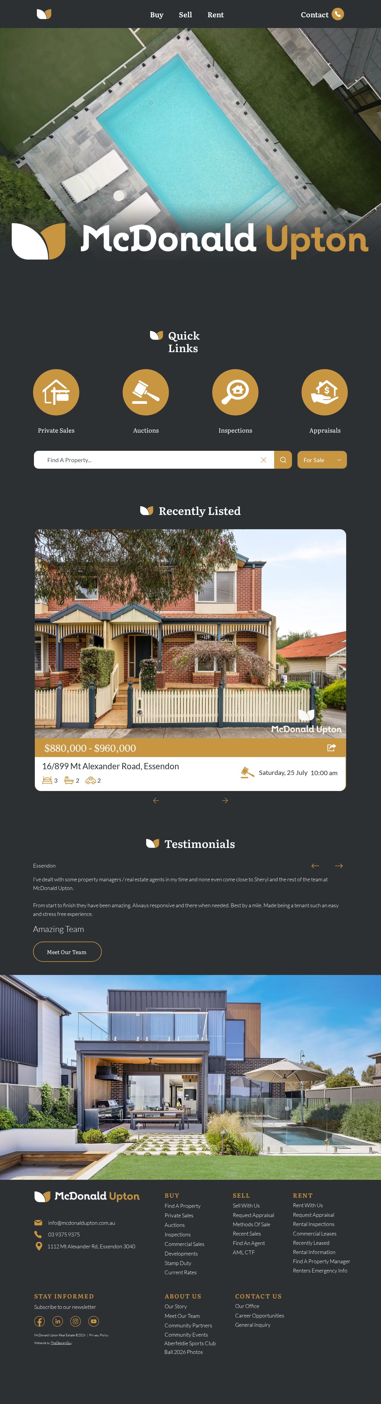Paul McDonald Real Estate website