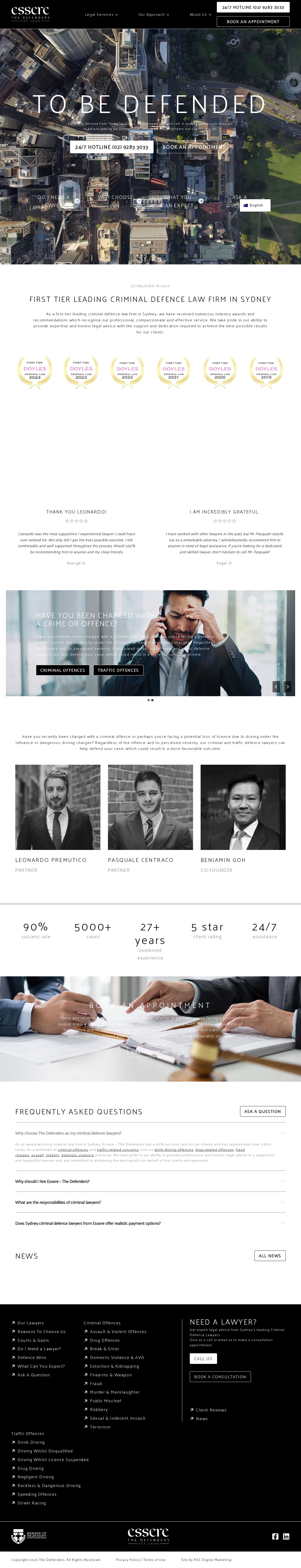 The Defenders website