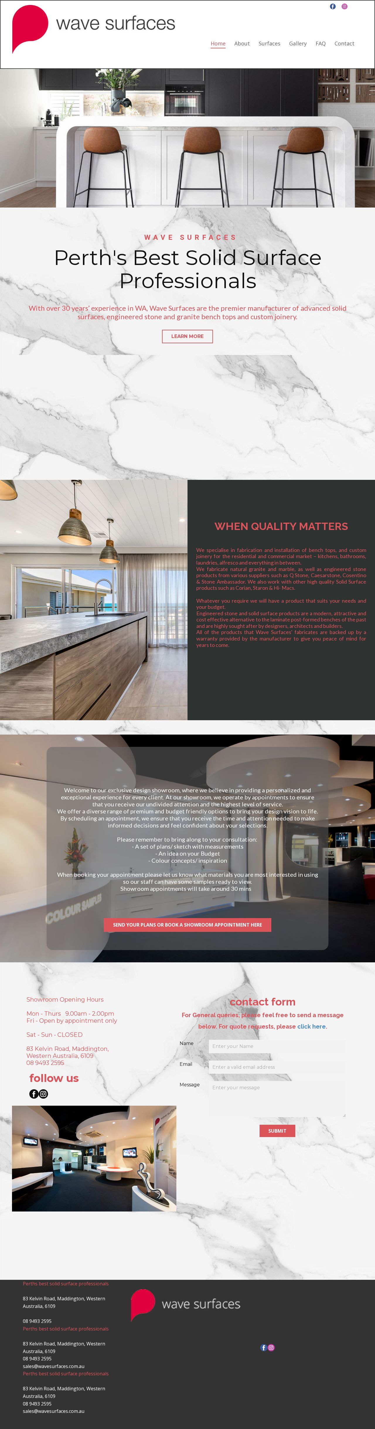 Wave Surfaces website