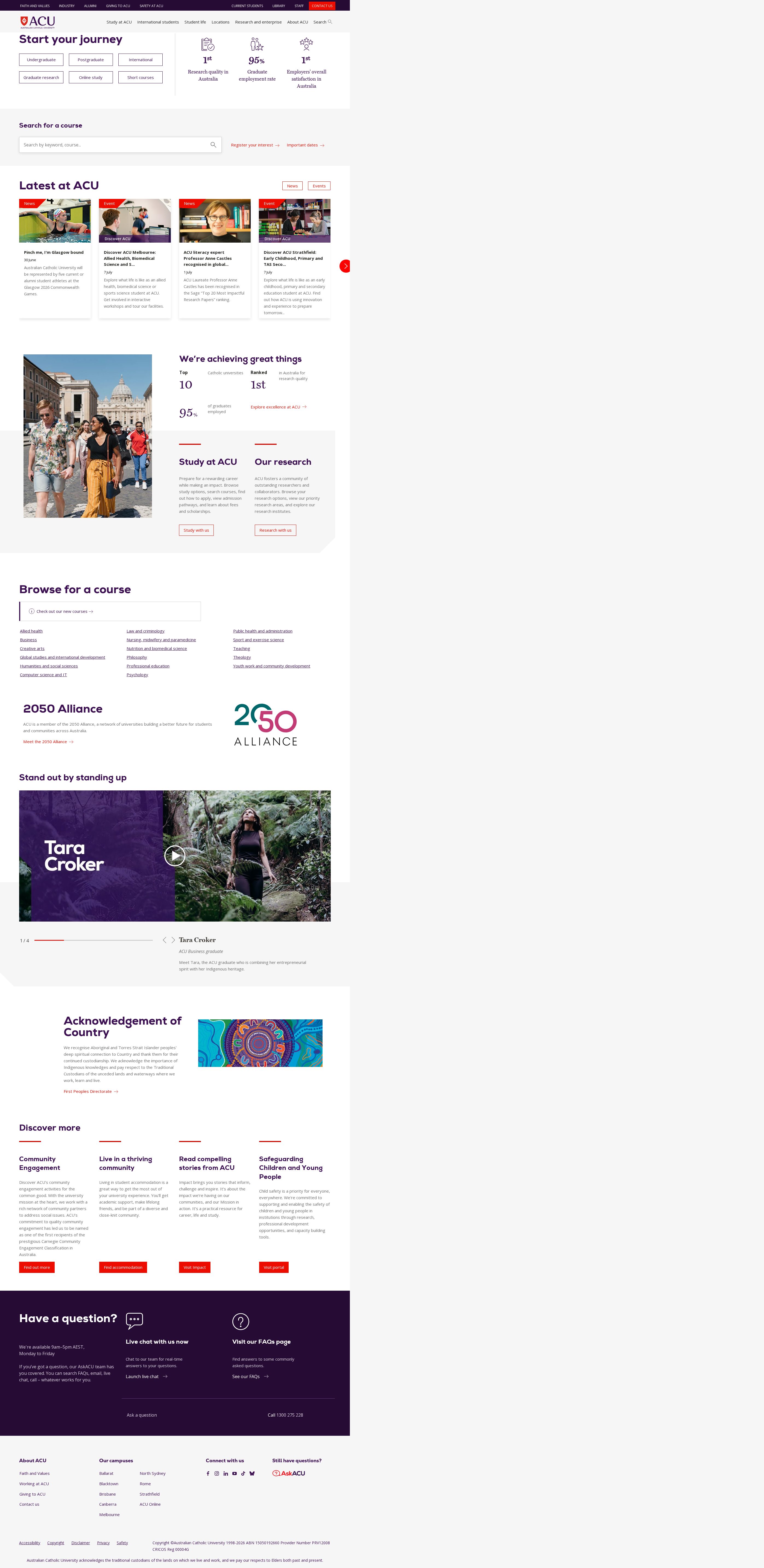 ACU Executive Education website