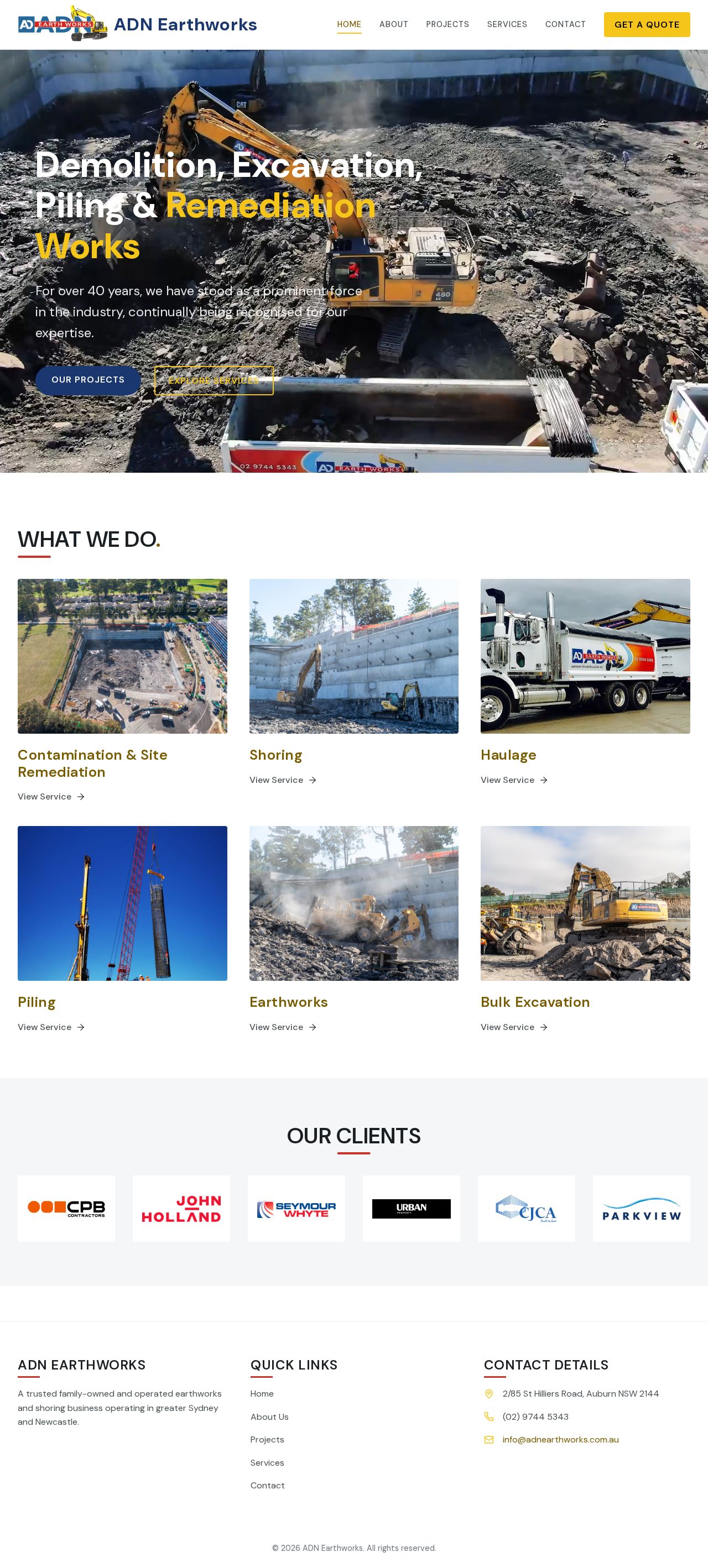 Excavation | Demolition | Asbestos removal | Truck website