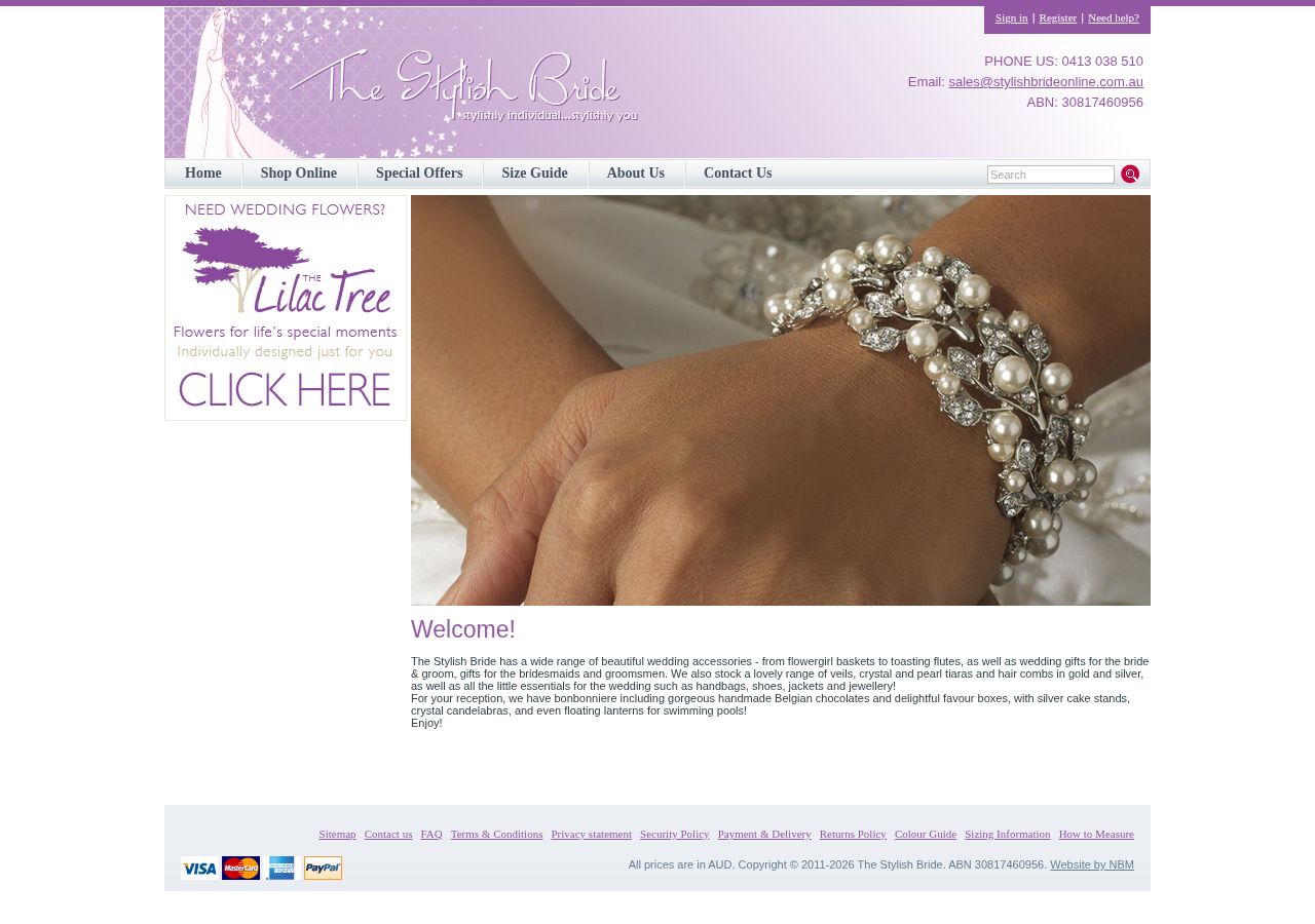 wedding accessories brisbane website