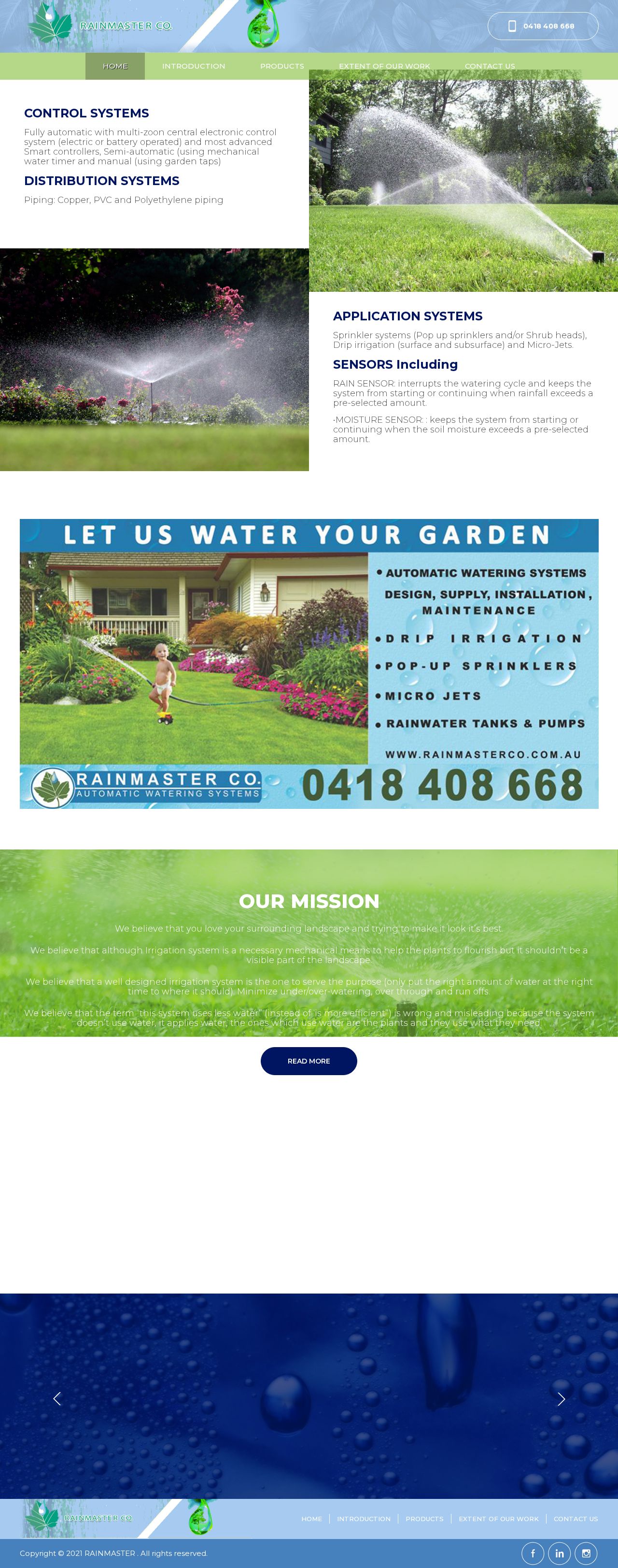 Rainmaster website