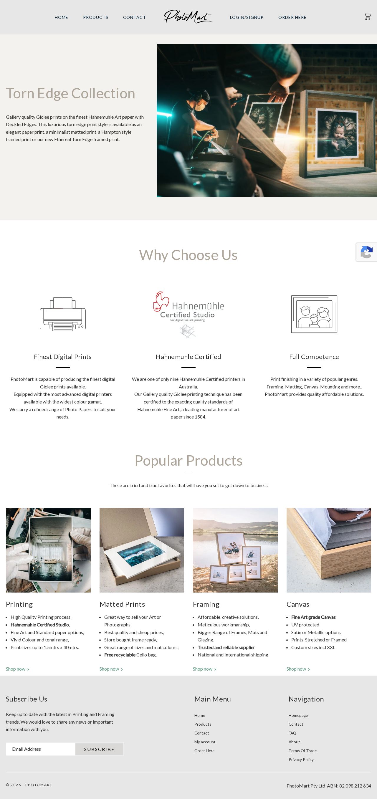 PhotoMart Pty Ltd website