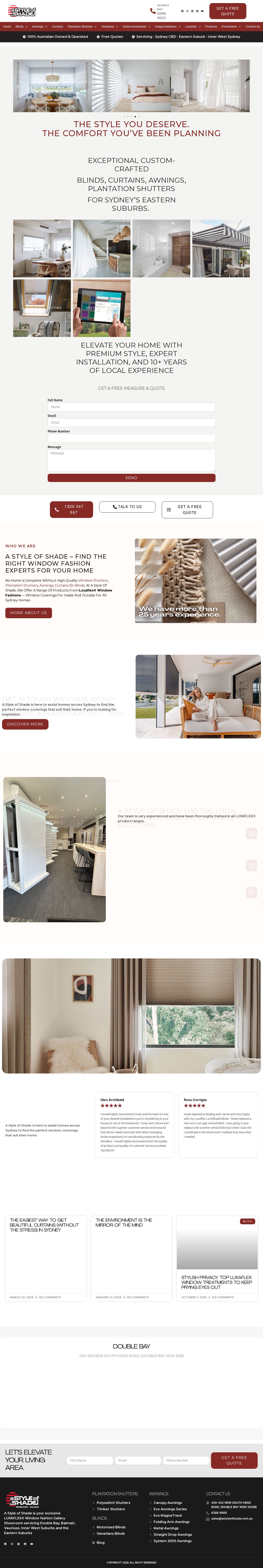 A Style Of Shade website