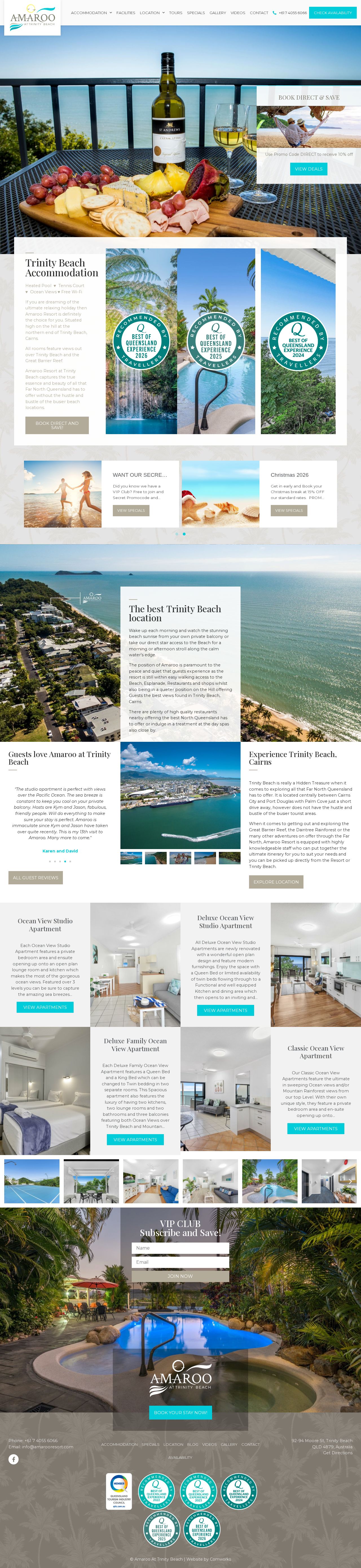 Amaroo Resort website