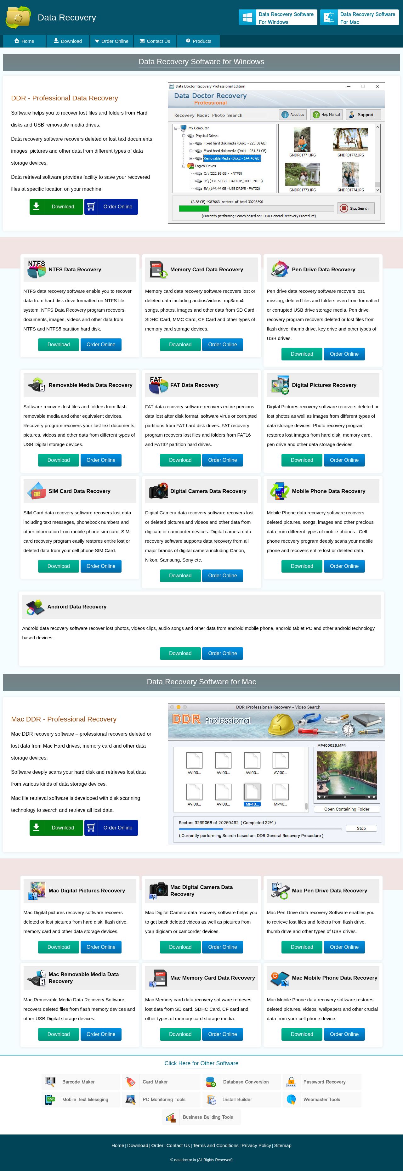 Data recovery program website