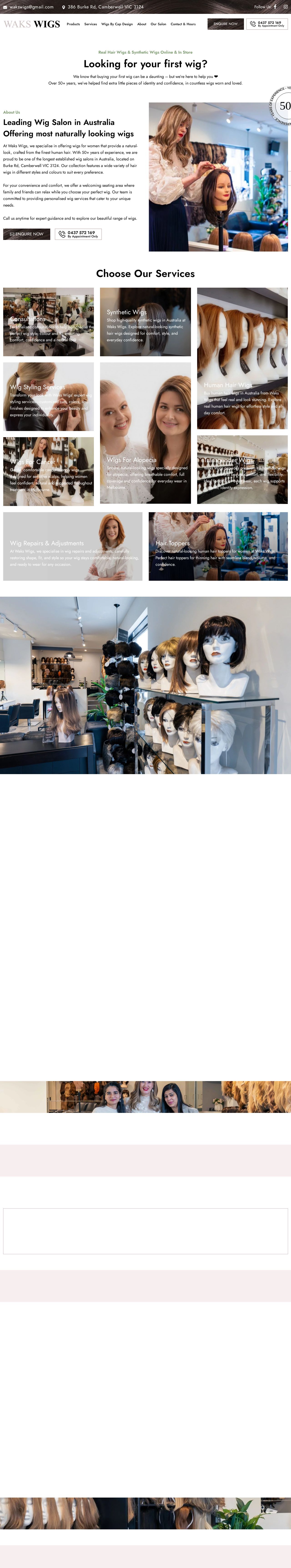 Human Hair Wigs website